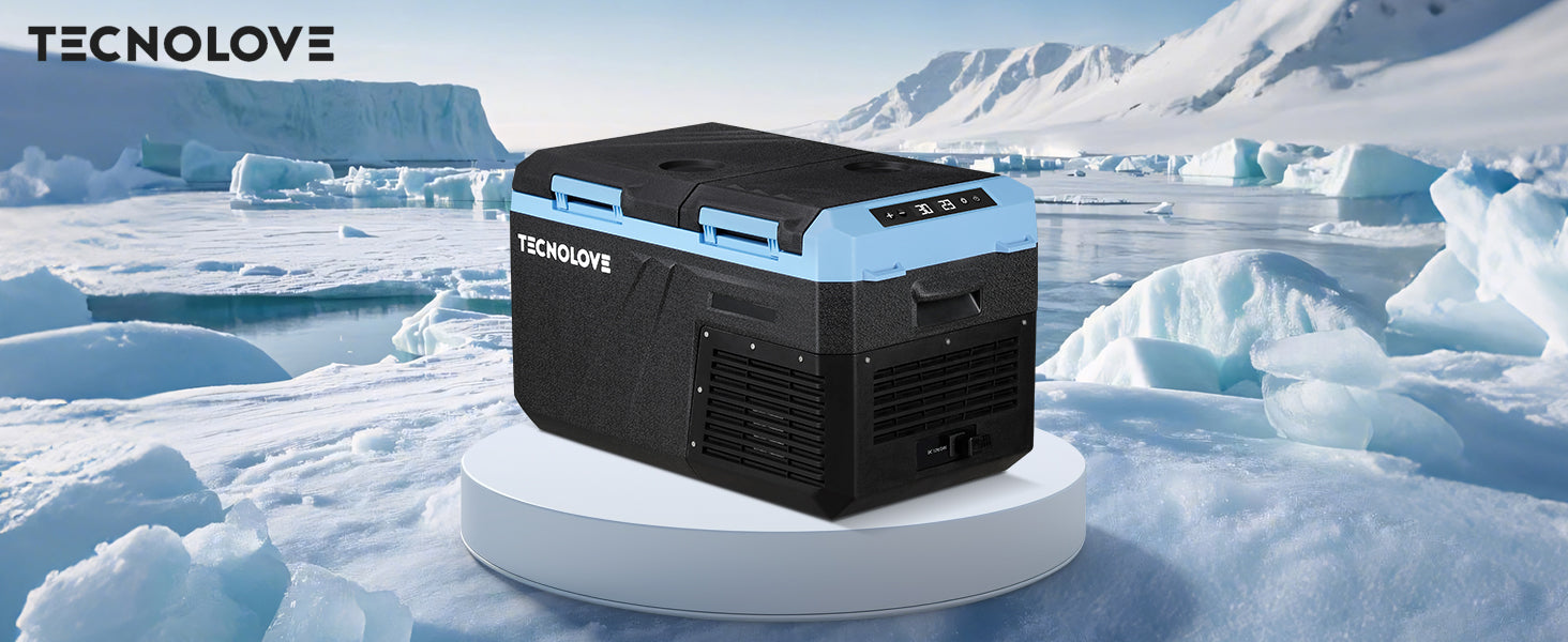 25L Car Refrigerator Freezer, 27QT Dual Zone Portable