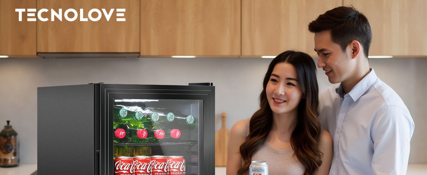 冷蔵庫 35L コンプレッサー式 1～15℃ ドリンク用 直冷式 – TECNOLOVE