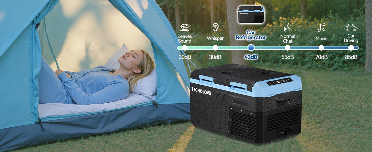 25L Car Refrigerator Freezer, 27QT Dual Zone Portable