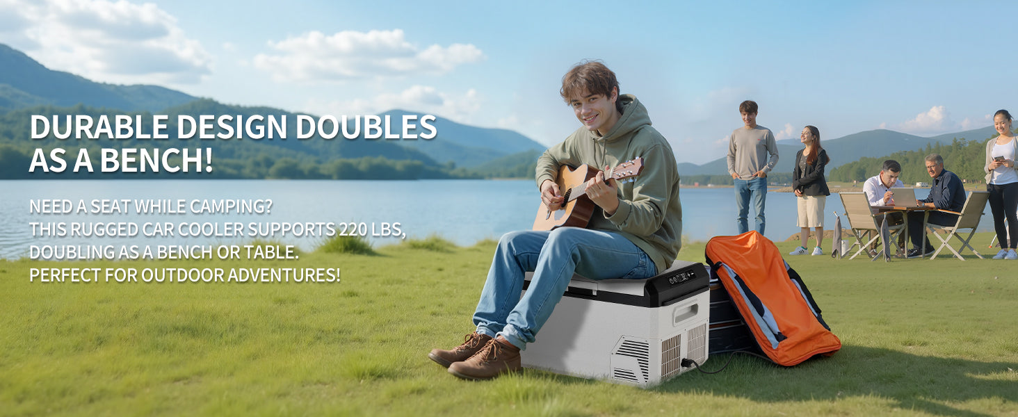 12V Car Refrigerator, 22QT Portable Freezer Cooler