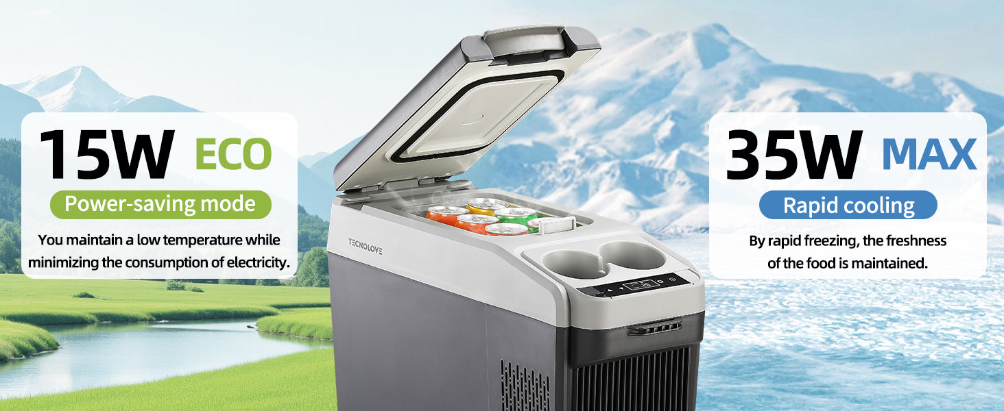 12 Volt Center Console Fridge,Car Refrigerator 16QT(15L) Cooler