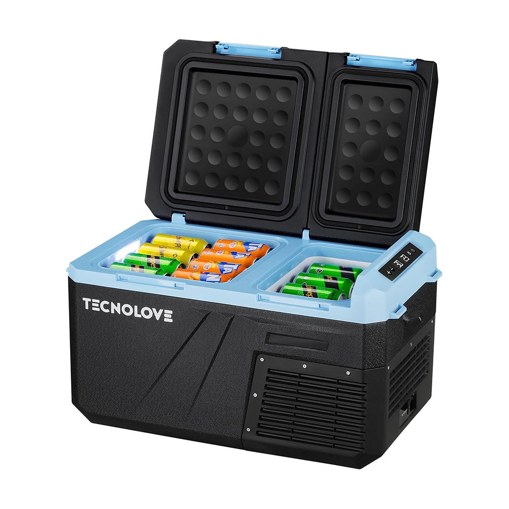 25L Car Refrigerator Freezer, 27QT Dual Zone Portable