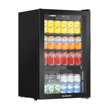 ドリンク冷蔵庫 96L 3～18℃ 幅49.5㎝ 自動霜取り タッチ式操作