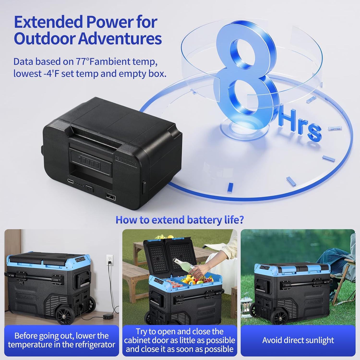 Plug-in Battery for Car Refrige 15600mAh/170.82Wh