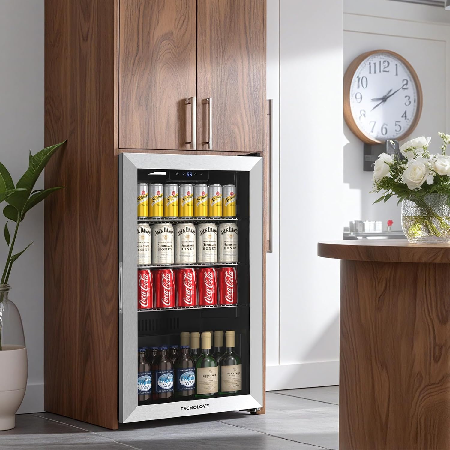 Beverage Refrigerator Cooler, 3 Cu.Ft Mini Fridge  Black