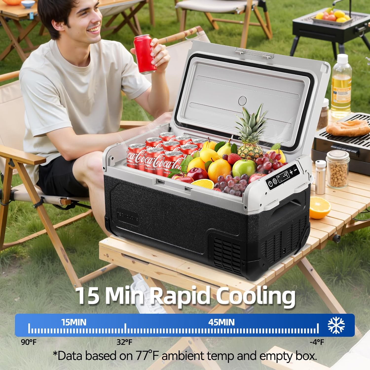 12V Car Refrigerator,22QT Portable Fridge Freezer