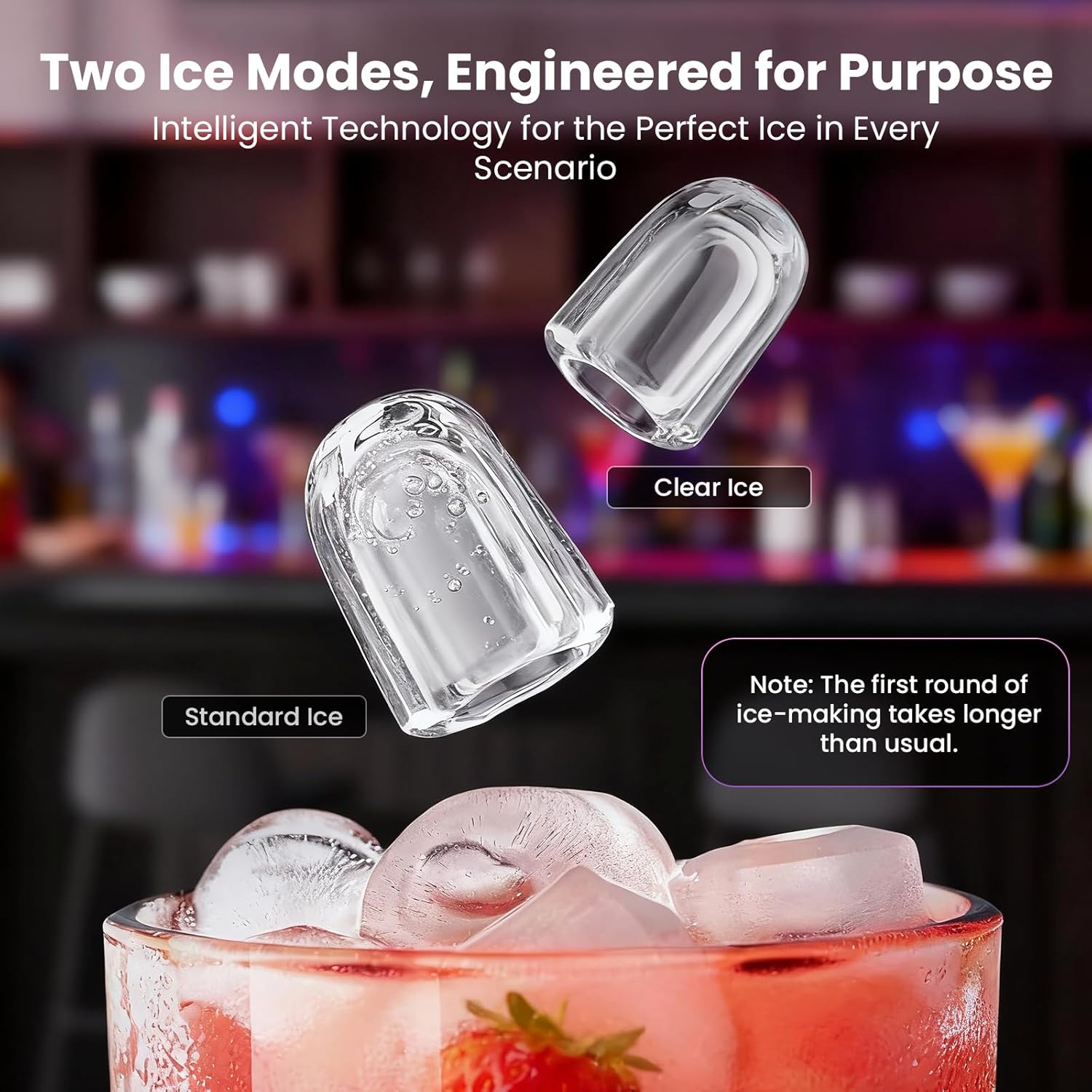 Countertop Ice Maker, 9 Ice Cubes in 10 Minutes