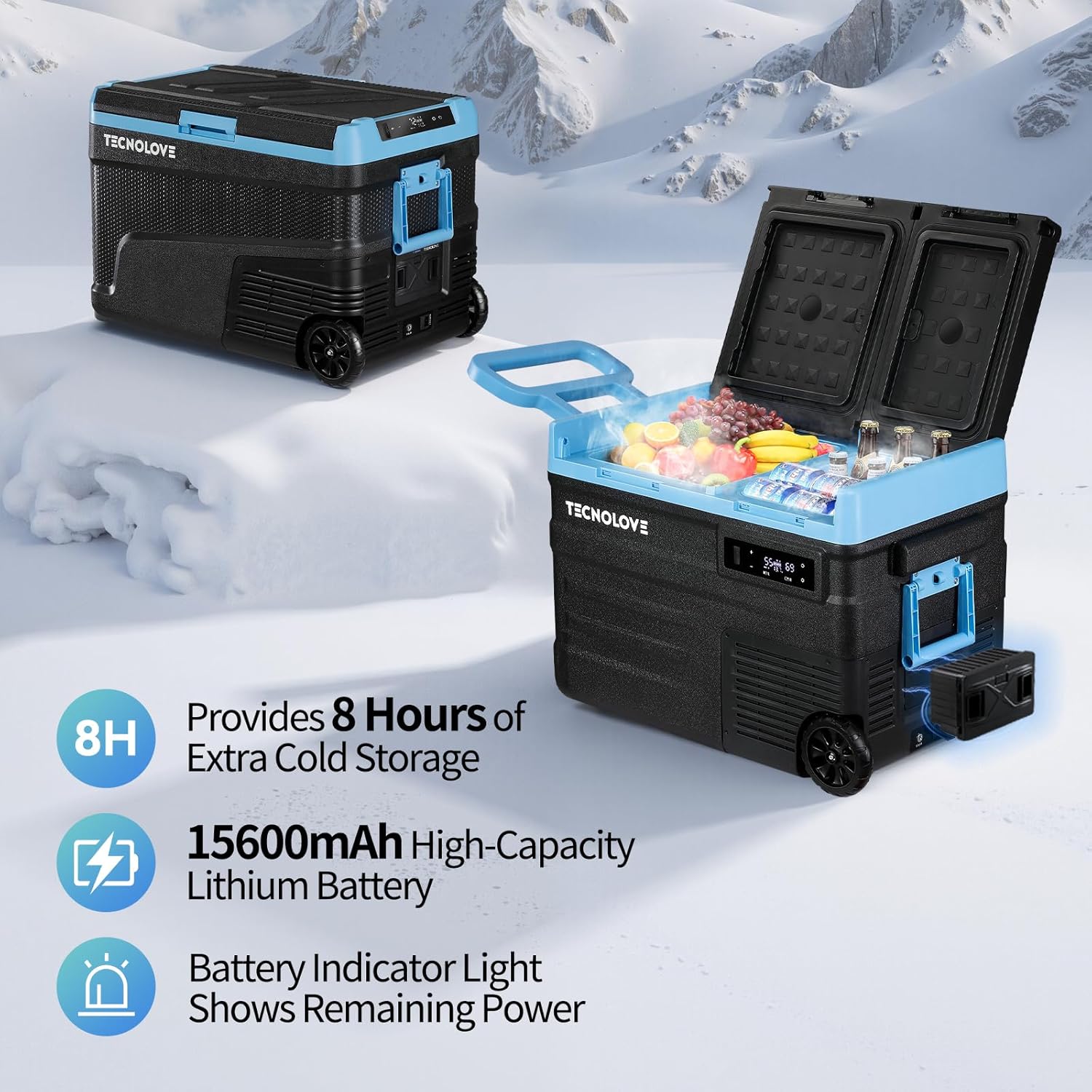 Plug-in Battery for Car Refrige 15600mAh/173Wh High Capacity