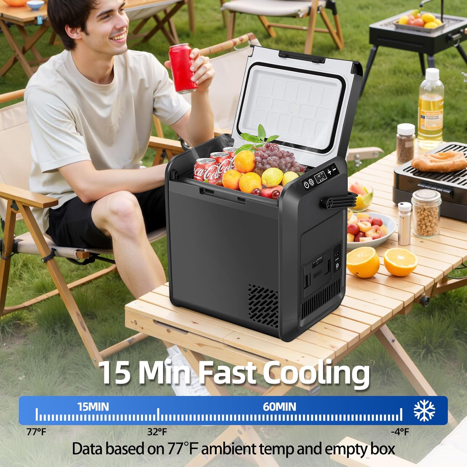 Car Refrigerator Freezer, 22QT Car Fridge Compressor Cooler