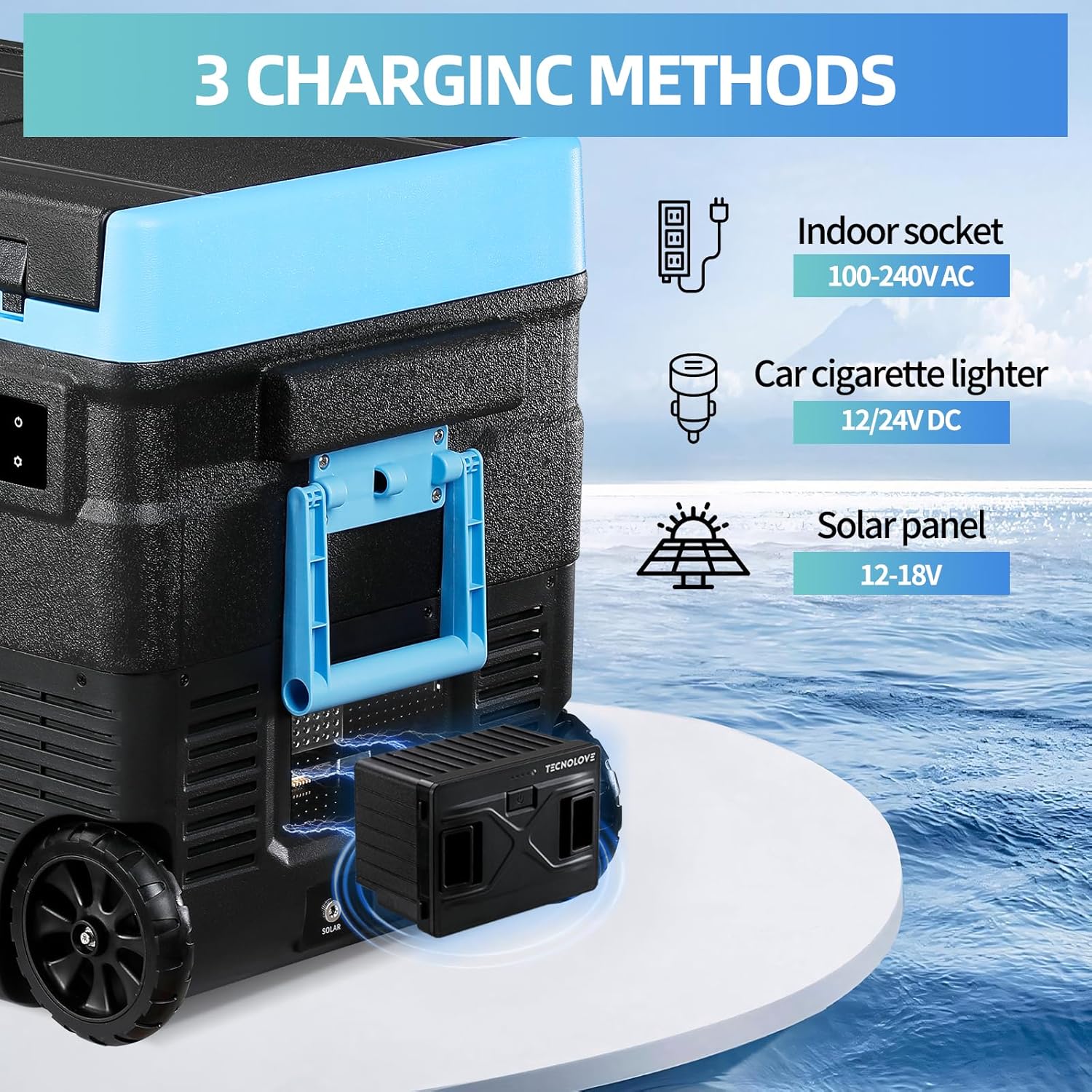 Plug-in Battery for Car Refrige 15600mAh/173Wh High Capacity