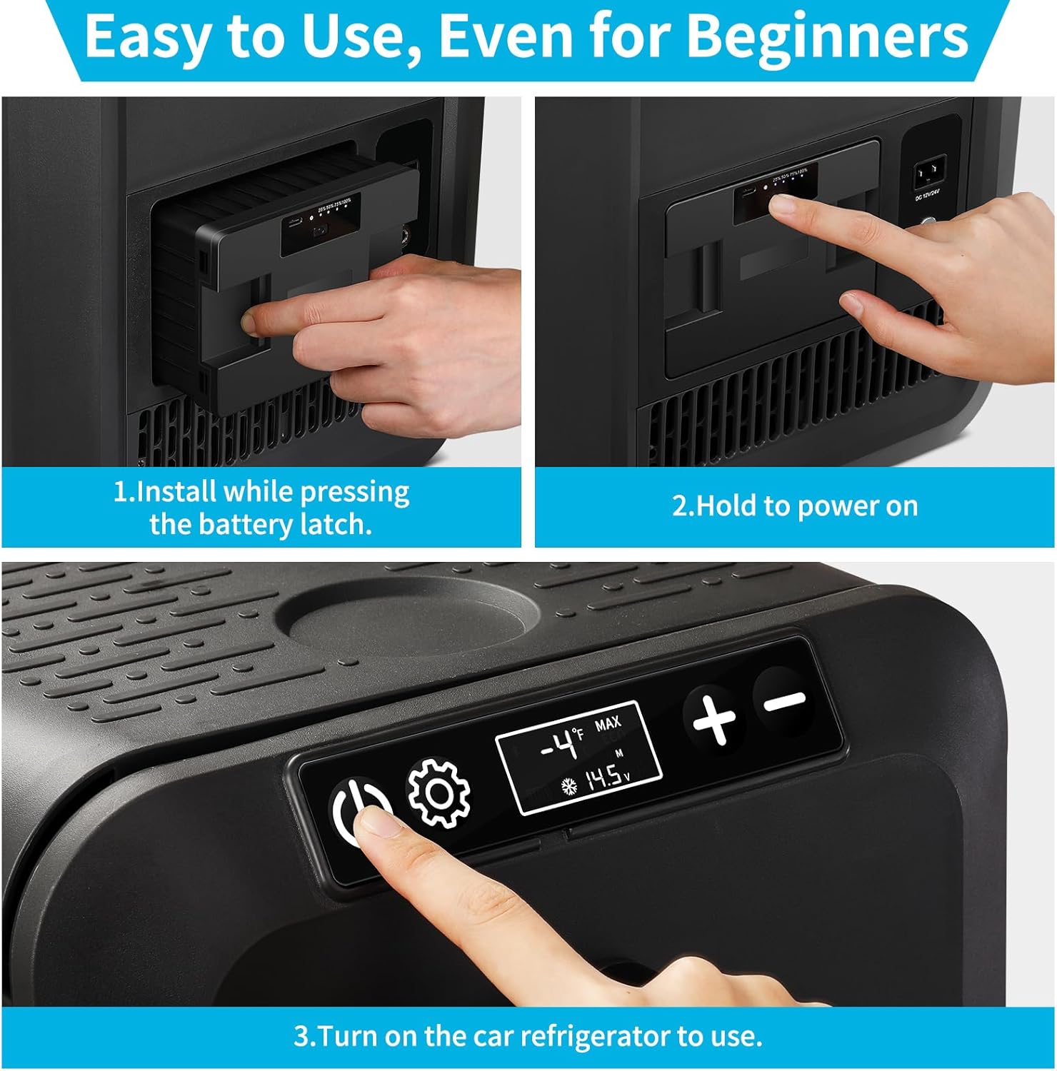 Portable Power 173Wh (15600mAh), Car Refrigerator Battery