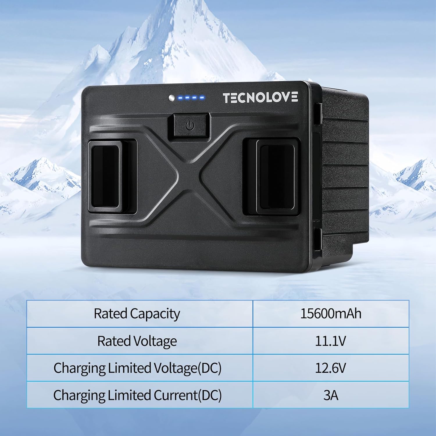Plug-in Battery for Car Refrige 15600mAh/173Wh High Capacity