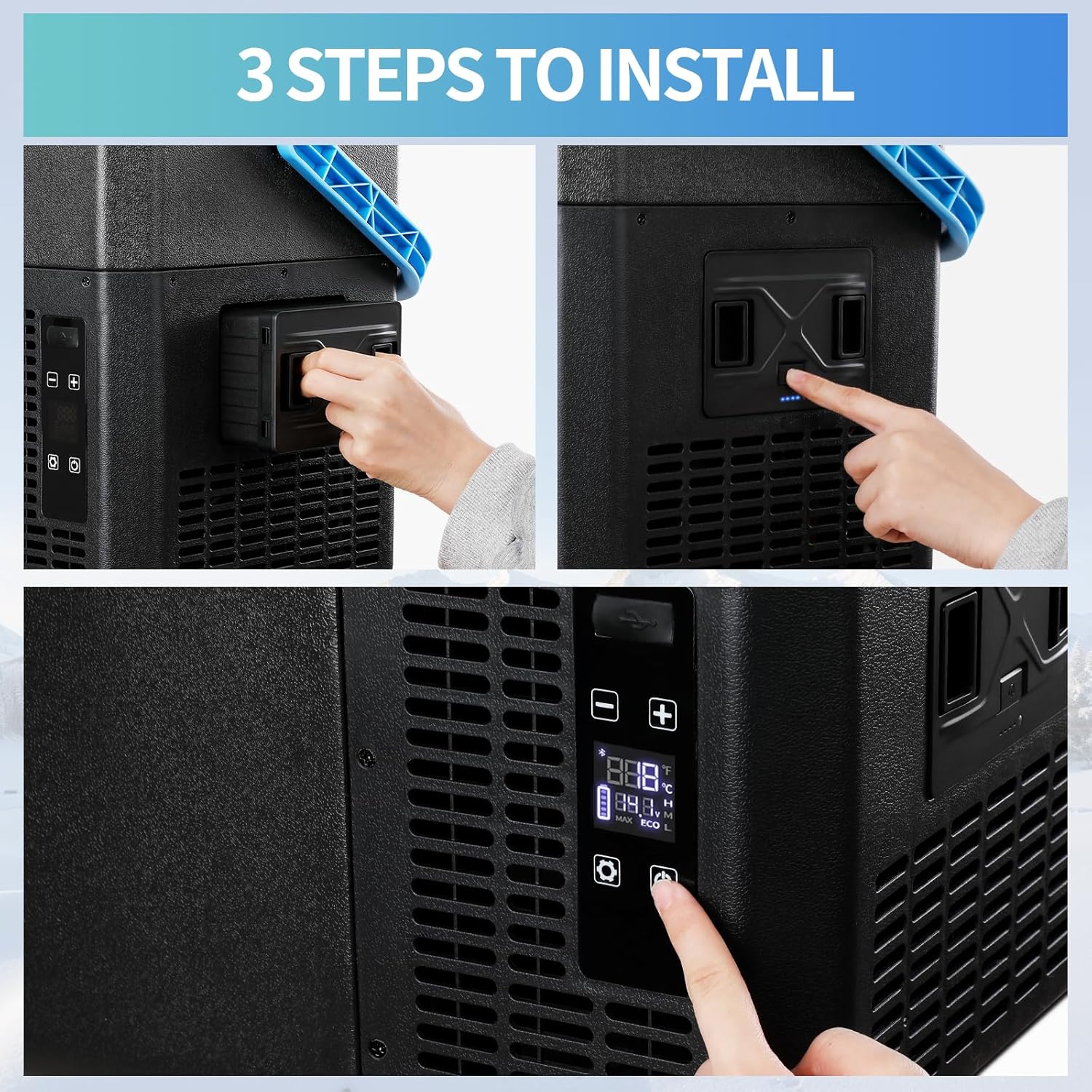 Plug-in Battery for Car Refrige 15600mAh/173Wh High Capacity