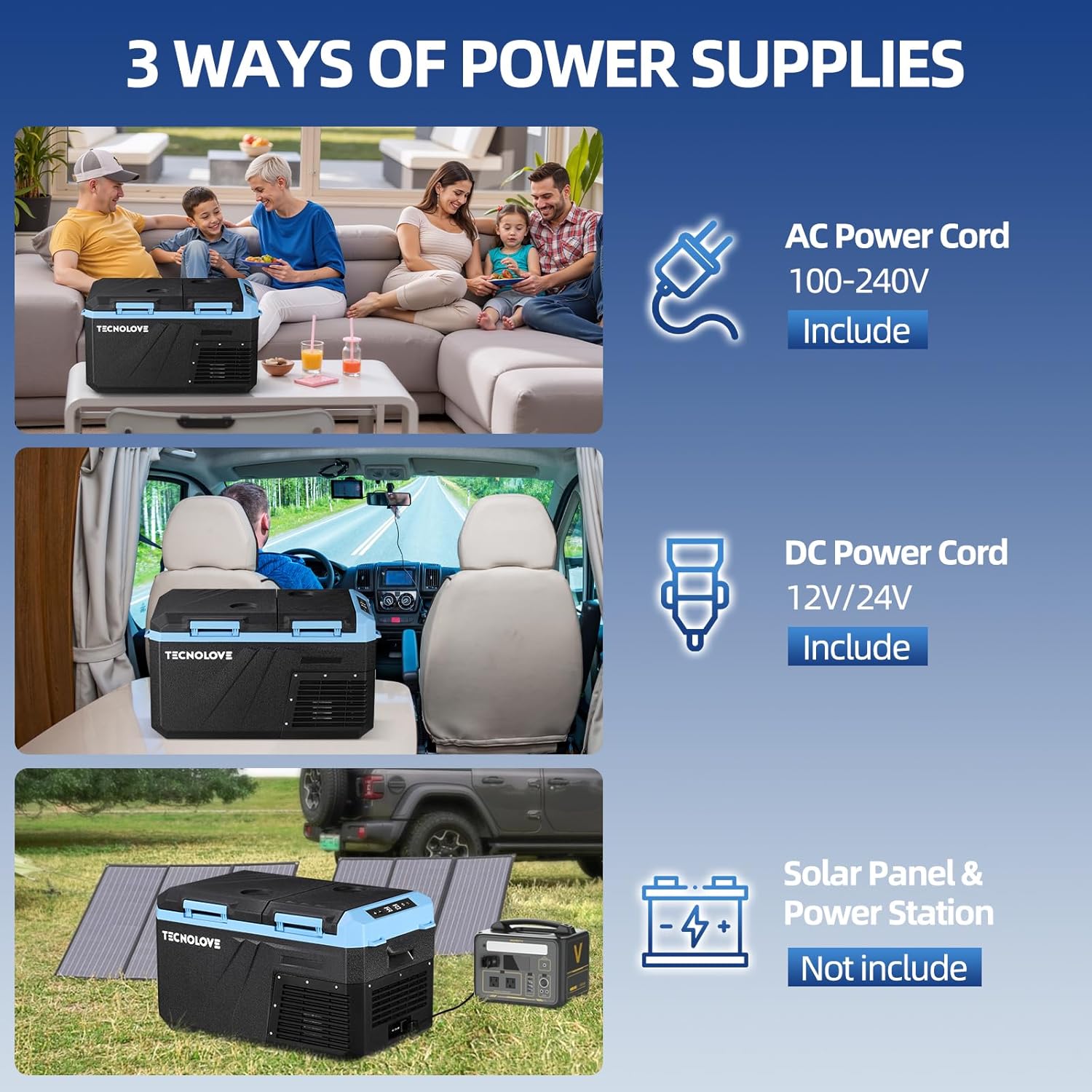 25L Car Refrigerator Freezer, 27QT Dual Zone Portable