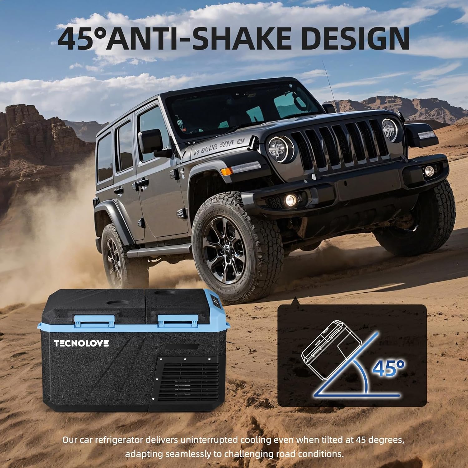 25L Car Refrigerator Freezer, 27QT Dual Zone Portable