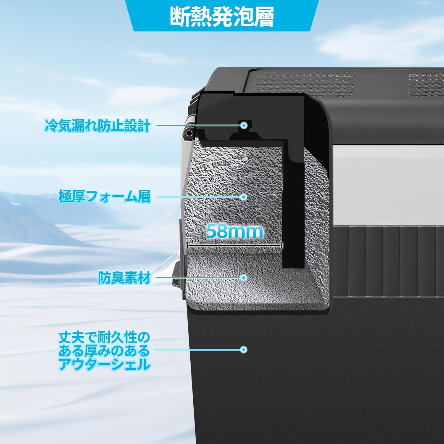 車載冷蔵庫 18L -20℃～10℃ 急速冷凍 ポータブル冷蔵庫 – TECNOLOVE